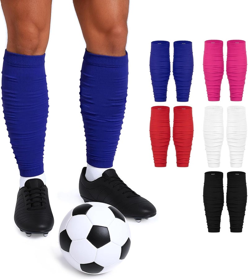 Zando Leg Compression Sleeves for Men – Football Shin Guard Grip Pre Cut Soccer Socks For Calf Support Muscle Recovery - Image 1